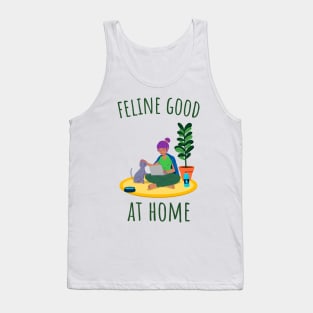 Feline Good at Home - Illustrated Tank Top